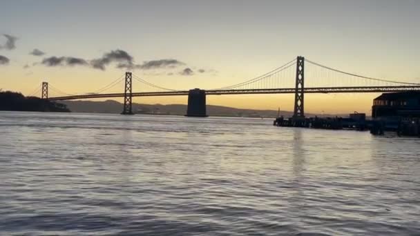 Vídeo Golden Bridge San Francisco Amanecer — Vídeos de Stock