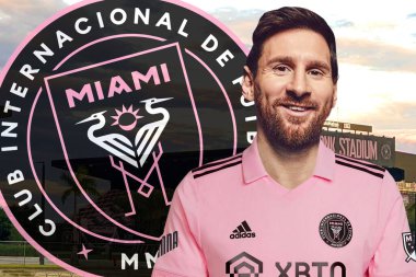 Lionel Messi, Miami arması ve stadyumu.