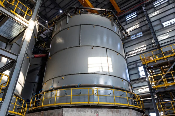 Olie Chemische Opslagtank Mijnbouwfabriek Bovengrondse Opslagtanks Kunnen Worden Gebruikt Materialen — Stockfoto
