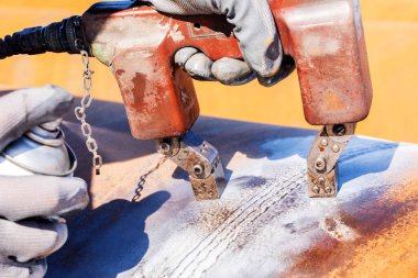 Magnetic particle testing (MPT), or magnetic particle inspection, is a non destructive examination (NDE) technique used to detect surface and slightly subsurface flaws in most ferromagnetic materials.