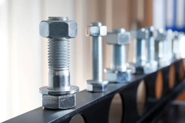 View Bolts Nuts Fasteners Bolt Form Threaded Fastener External Male — Stockfoto