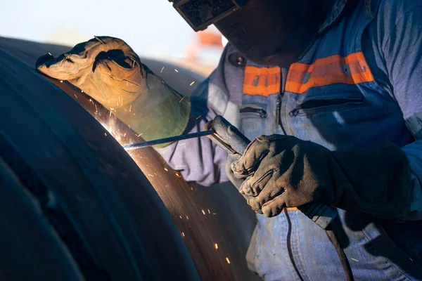 Shielded metal arc welding, manual metal arc weld, flux shielded arc weld or stick welding, is a manual arc welding process that uses a consumable electrode covered with a flux to lay the weld.