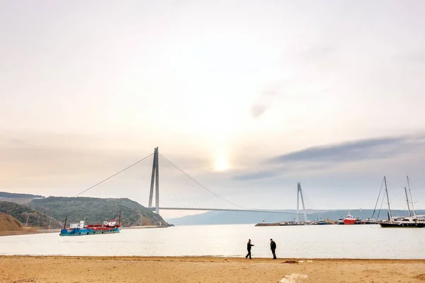 Blick Auf Die Yavuz Sultan Selim Brücke Dritte Bosporus Brücke — Stockfoto