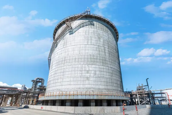 Double Wall Cylindrical Vertical Ammoniac Storage Tank Factory Ammonia Used Stock Picture