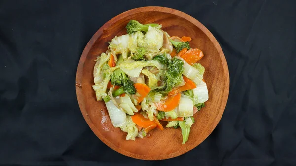 Fried Capcay Cap Cai Hokkien Mixture Vegetables Stir Fried Chicken — Stock Photo, Image