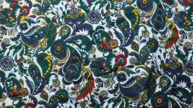 Endonezya batik kumaşı. Kumaş endüstrisi. Batik 'in arkaplan dokusu.