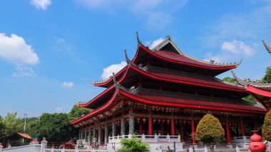 Sam Poo Kong tapınağı Semarang 'da orta Cava' da, Endonezya 'da. Klenteng Sam Poo Kong, Semarang Endonezya 'nın en iyi turizm merkezi.