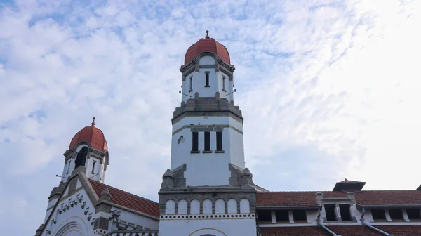 stock image Lawang Sewu is a cultural heritage building and a tourist destination in Semarang, Indonesia. Semarang, Central Java, Indonesia. 4 March 2023.