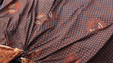 Klasik motiflerle Pekalongan, Orta Cava, Endonezya 'ya özgü geleneksel Batik