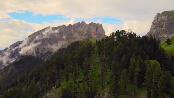 Prachtig Landschap Bergen Van Alpen — Stockvideo