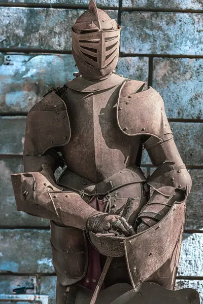 Zırhlı bir şövalye.