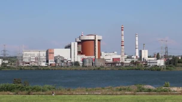 Yuzhnoukrainsk 우크라이나 2023 우크라이나 원자력 발전소의 파노라마 — 비디오