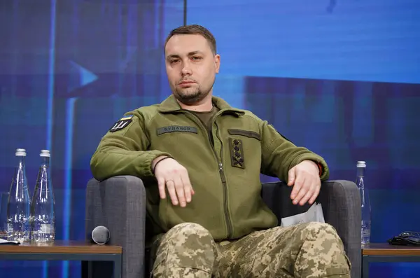 KYIV, UKRAINE 2024-02-25 Ukrayna Askeri İstihbarat Şefi Kyrylo Budanov Kyiv 'deki 