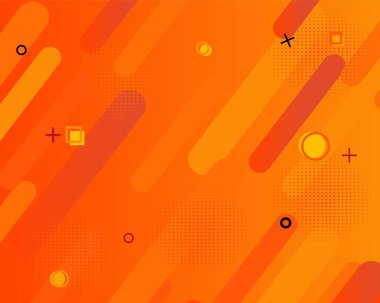 Yarım ton etkisi olan temel turuncu arkaplan