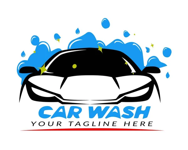 Otomotiv işi için oto yıkama logosu. otomatik temizleme