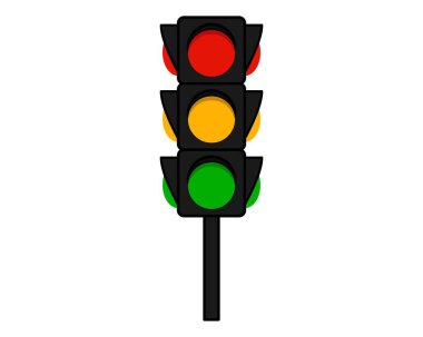 Trafik kontrol ışığı veya trafik ışığı simgeleri