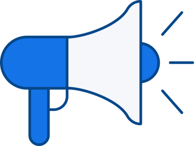 Promosyon indirimi, reklam ve duyuru için megafon simgesi