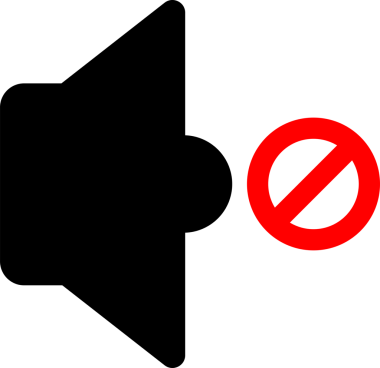 Ses simgesi yok. Sessizlik sesi yok. dilsiz işareti. Sesi kıs. Sessiz ikon. Ses yok. Sessizlik sesi. ses simgesini kapat