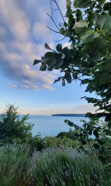 The sky in the spring on the seashore.  The smell of lavender and the sound of water.  Varna.