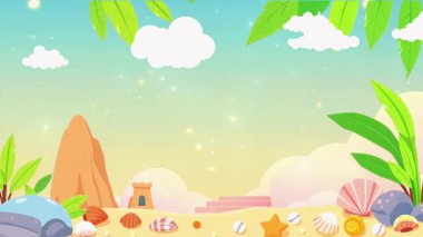 Yumuşak Okyanus Dalgalarıyla Huzurlu Kumsal Manzarası