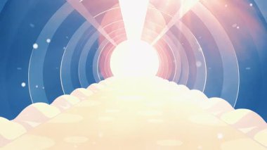 Hafif temalı yumuşak gökyüzü canlandırma arkaplanı