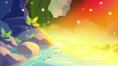 Soyut sanat, arka plan renkli ışıklar.