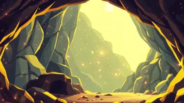 Ufuk Mağarası 'nda ışık ve Açık Güneş sahnesi