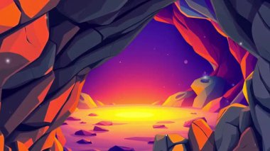 Alacakaranlık Mağarası Horizonu Bir Yıldızlı Galaksiye Gizemli Geçiş