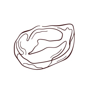 Sanat tarzında et bifteği logosu. Kasap dükkanı, yemek paketi, restoran menüsü, barbekü tasarımı için mükemmel. Beyaz bir arkaplanda izole edilmiş.