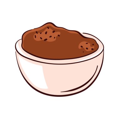 Düz tarçınlı kase. Baharat ambalajı, yemek tarifi kitabı ve mutfak duvar kağıdı için mükemmel.