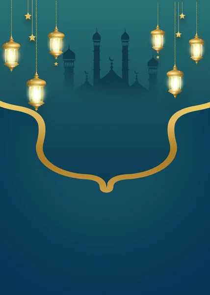 Ramadan Kareem Tausta Arabic Perinteinen Lyhty Valo Lamppu Ramadan Eid — kuvapankkivalokuva