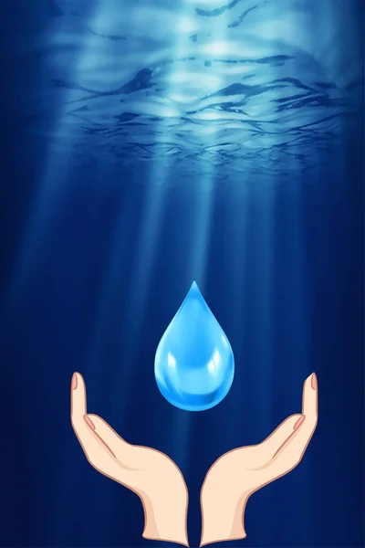 Logo Fondo Del Día Mundial Del Agua —  Fotos de Stock
