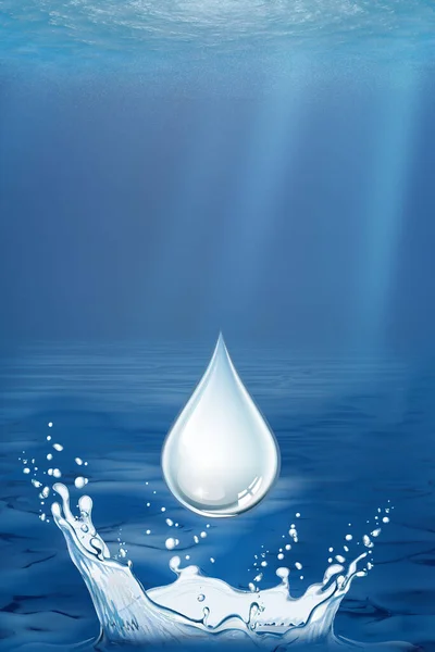 World Water Day Logo Background — Stock Photo, Image