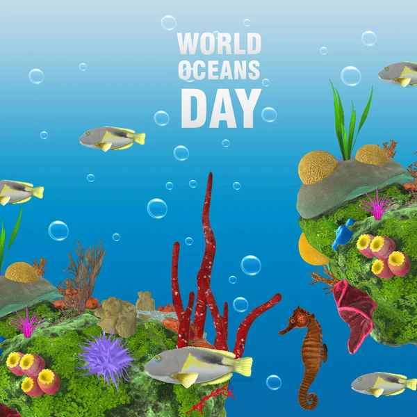 world water day logo and background