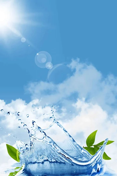 Logo Fondo Del Día Mundial Del Agua — Foto de Stock