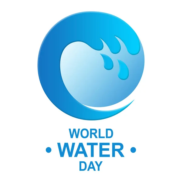 world water day logo and background