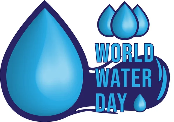 World Water Day Droplets — Stock Photo, Image