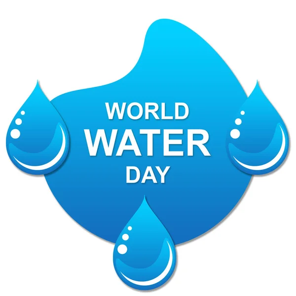 World Water Day Logo Background — Stock Photo, Image