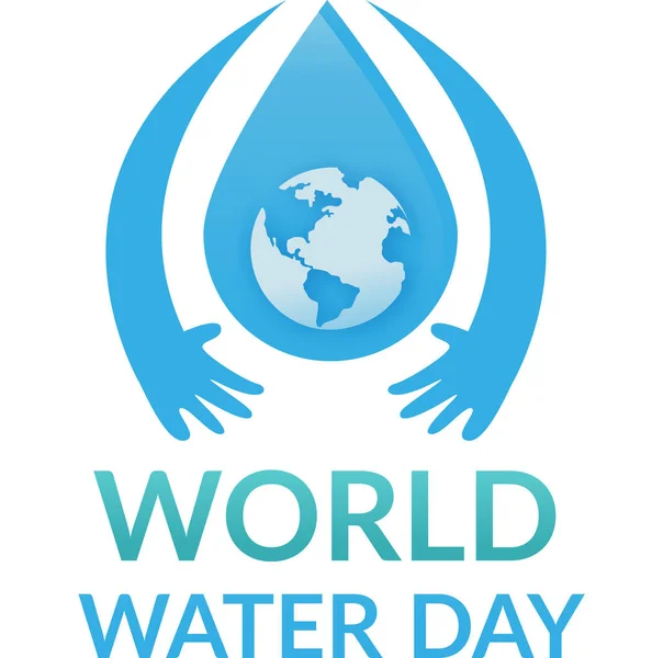 20World Water Day Logo Background — Stock Photo, Image