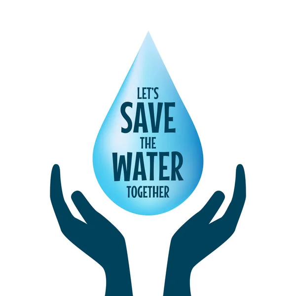 Logotipo Dia Mundial Água Fundo — Fotografia de Stock