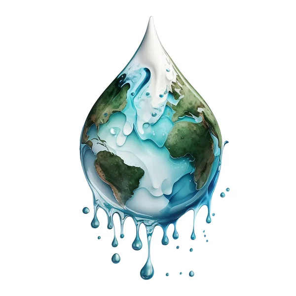 Λογότυπο Και Ιστορικό Παγκόσμιας Ημέρας Νερού — Φωτογραφία Αρχείου