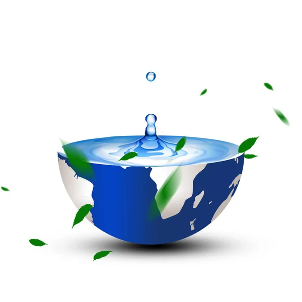 Логотип Фон Всемирного Дня Воды — стоковое фото