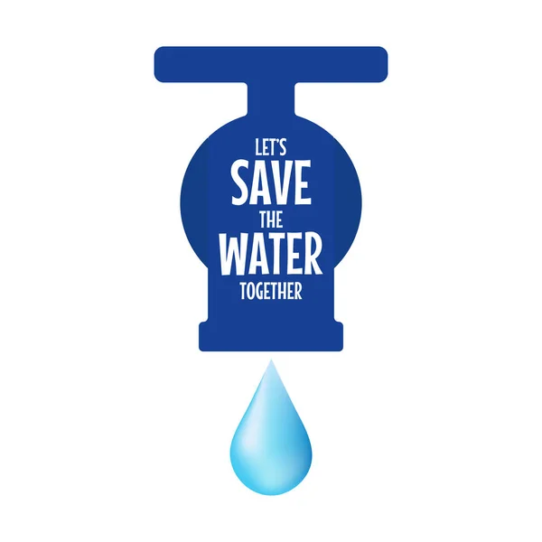 Εξοικονομήστε Νερό Έννοια Παγκόσμια Ημέρα Νερού — Φωτογραφία Αρχείου