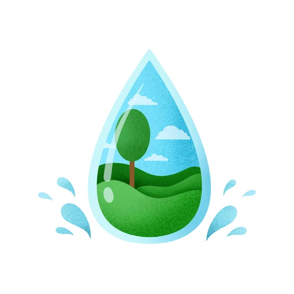 Логотип Фон Всемирного Дня Воды — стоковое фото