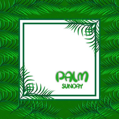 palm sunday holiday background clipart