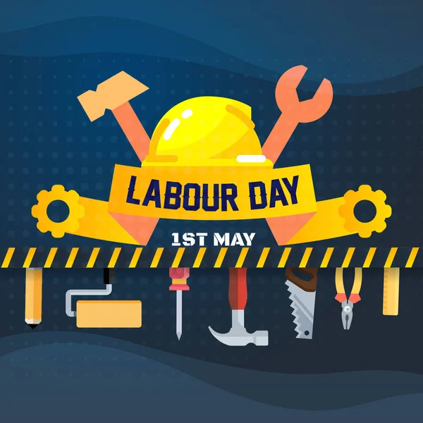 stock image Happy Labor Day. Poster or Banner 1 May International labour day