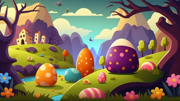 stock image easter day background with egg