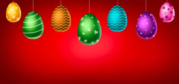 复活节天背景的蛋 — 图库照片