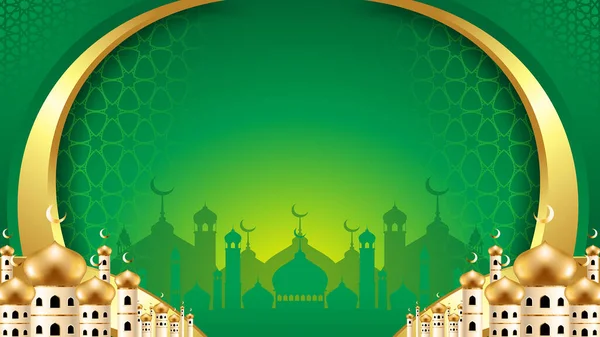 Eid Fitr Ramadan Milad Moschee Islamischer Arabischer Hintergrund — Stockfoto