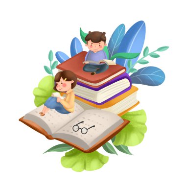 Dünya Kitap Günü arkaplanı 